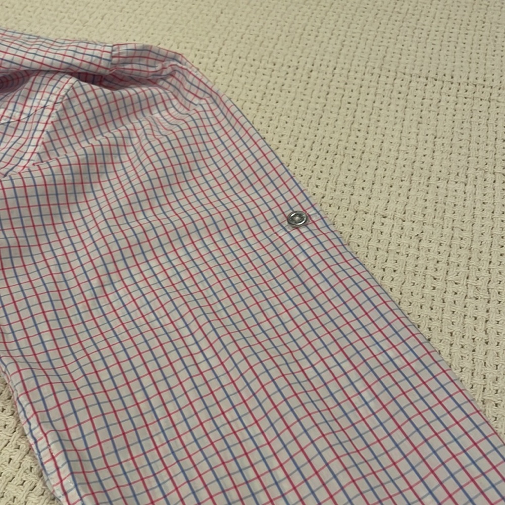 Orvis SS Tech LS Shirt White/Blue/Pink Medium - Picture 11 of 15